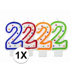 Gekleurde kaars 2 jaar