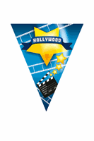 Fun & Feest Hollywood thema vlaggenlijn Hollywood
