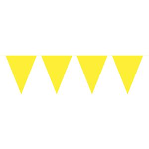 Gele vlaggenlijn groot 10 meter