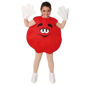 Rood snoep kostuum voor kinderen