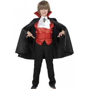 Smiffys Dracula kinder kostuum 4 delig 7-9 jaar Multi