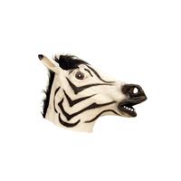 Bellatio Dierenmasker zebra van latex