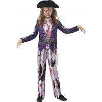 Smiffys Zombie piraat kostuum voor meiden Multi