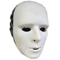 Wit grimeer masker van plastic