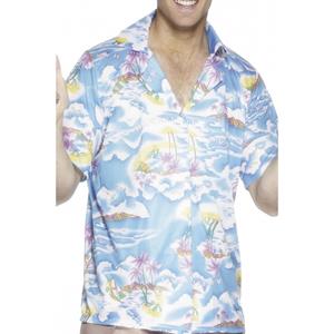 Smiffys Blauw hawaii shirt 