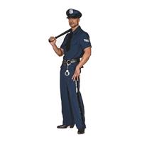 Bellatio Grote maten politie kostuum 60 (4XL) Blauw
