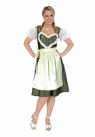 Bellatio Oktoberfest - Groene Tiroler jurk met hart Groen