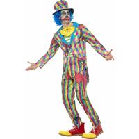 Smiffys Gestreept horror clowns kostuum voor mannen Multi