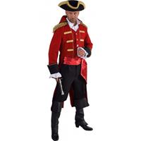 Bellatio Luxe piraten jas rood voor heren