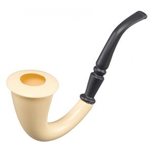Carnaval Sherlock detective verkleed pijp - plastic - ouderwets model -