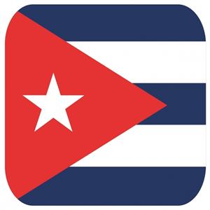 Bierviltjes Cubaanse vlag vierkant 15 st