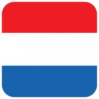 Shoppartners Bierviltjes Nederlandse vlag vierkant 15 st