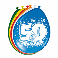 Folat Ballonnen 50 jaar Abraham