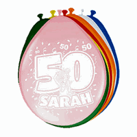 Folat Ballonnen 50 jaar Sarah