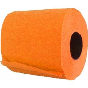 Oranje toiletpapier