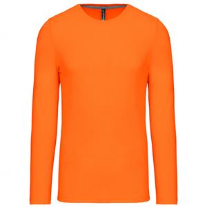 Kariban Grote maten oranje longsleeve shirt Oranje