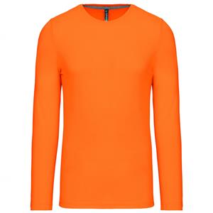 Kariban Grote maten oranje longsleeve shirt Oranje