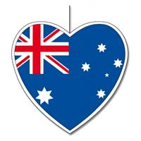 Bellatio Decoratie hart Australie 30 cm