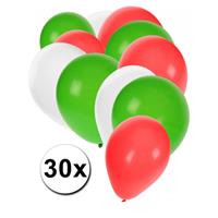 Fun & Feest party gadgets 30x Ballonnen in Iraanse kleuren