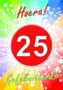 Shoppartners 25 jaar deurposter 59 x cm