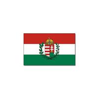Bellatio Vlag Hongarije met wapen 90 x 150 cm