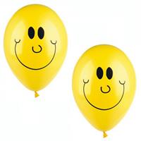 Bellatio Smiley ballonnen 10 stuks