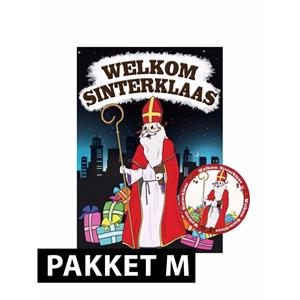 Sinterklaas - Deurposter met 75 onderzetters Sinterklaas