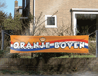 Mega banner oranje boven