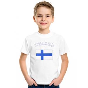 Wit kinder t-shirt Finland 