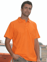 Lemon & Soda Poloshirt basic oranje Oranje