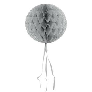 Decoratie bol zilver 30 cm