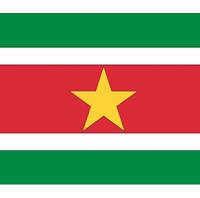 Shoppartners Vlag Suriname stickers