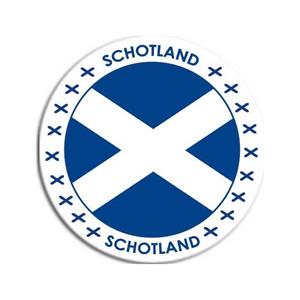 Shoppartners Schotland sticker rond 14,8 cm