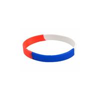 Siliconen armband rood wit blauw