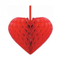 Rood decoratie hart 15 cm