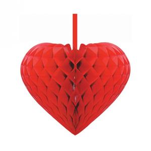 Rood decoratie hart 15 cm