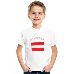 Wit kinder t-shirt Oostenrijk 110-116 (XS)