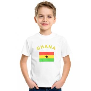 Wit kinder t-shirt Ghana 