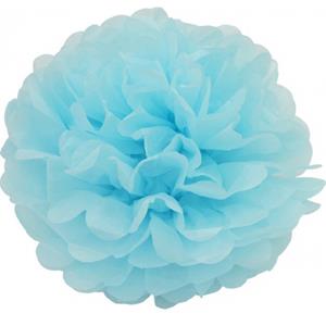 Bellatio Lichtblauwe decoratie pompom 25 cm