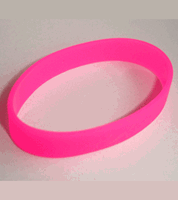 Siliconen armband roze