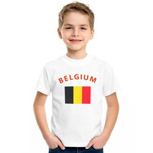 Wit kinder t-shirt Belgie Multi