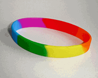 Siliconen armband regenboog
