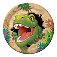 Bellatio Dinosaurus feestbordjes 8 stuks