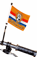 Holland fietsvlag oranje met leeuw