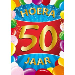 50 jaar mega deurposter
