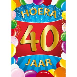 Shoppartners 40 jaar mega deurposter