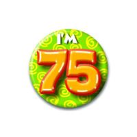 Bellatio Verjaardags button I am 75