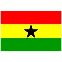 Bellatio Mini vlag Ghana 60 x 90 cm