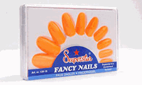 Oranje kunstnagels