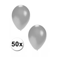 Shoppartners 50 ballonnen zilver